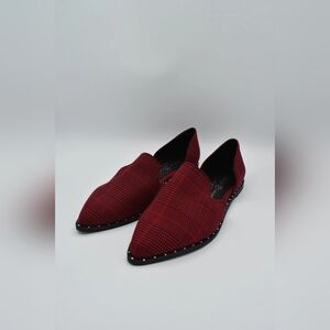 Red Plaid Men's Loafers